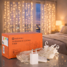 Cortina de Guirnalda Exterior LED con Usb 3*1m  2700K