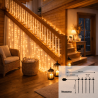 Cortina de Guirnalda Exterior LED con Usb 3*1m  2700K