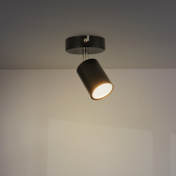 Lámpara de Techo Serie Black 1 Focos GU10
