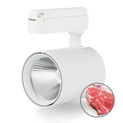 Foco LED para carril White Air 30W Monofásico No Flicker - Carnicería
