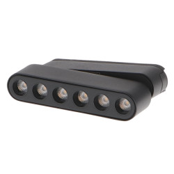 Foco LED Care Serie 5mm 6W para carril magnético Negro 42V  CCT