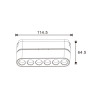 Foco LED Care Serie 5mm 6W para carril magnético Negro 42V  CCT