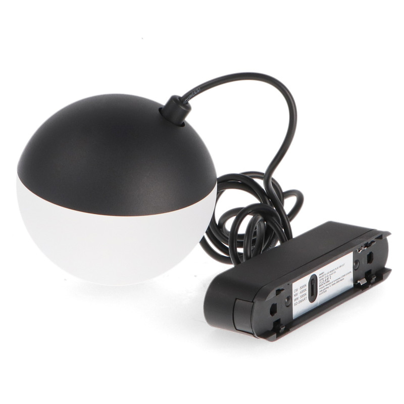 Foco LED Mends Serie 5mm 10W para carril magnético Negro 42V  CCT