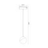 Foco LED Mends Serie 5mm 10W para carril magnético Negro 42V  CCT