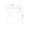 Foco LED Mends Serie 5mm 10W para carril magnético Blanco 42V  CCT