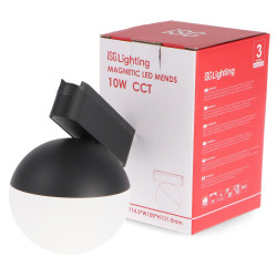 Foco LED Mends Serie 5mm 10W para carril magnético Negro 42V  CCT