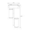 Foco LED Atlaf Serie 5mm 16W para carril magnético Negro 42V  CCT