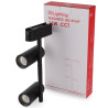 Foco LED Atlaf Serie 5mm 16W para carril magnético Negro 42V  CCT