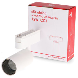 Foco LED Mildean Serie 5mm 12W para carril magnético Blanco 42V  CCT