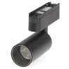 Foco LED Mildean Serie 5mm 12W para carril magnético Negro 42V  CCT