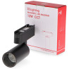 Foco LED Mildean Serie 5mm 12W para carril magnético Negro 42V  CCT