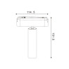 Foco LED Mildean Serie 5mm 7W para carril magnético Blanco 42V  CCT