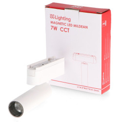 Foco LED Mildean Serie 5mm 7W para carril magnético Blanco 42V  CCT