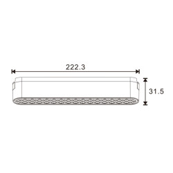 Foco LED Pure Serie 5mm 12W para carril magnético Negro 42V  CCT