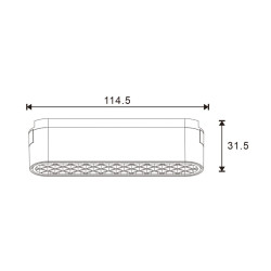 Foco LED Pure Serie 5mm 6W para carril magnético Blanco 42V  CCT