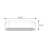Foco LED Pure Serie 5mm 6W para carril magnético Blanco 42V  CCT