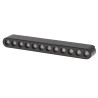 Foco LED Isdin Serie 5mm 12W para carril magnético Negro 42V  CCT