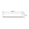 Foco LED Isdin Serie 5mm 12W para carril magnético Negro 42V  CCT