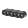 Foco LED Isdin Serie 5mm 6W para carril magnético Negro 42V  CCT