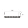 Foco LED Isdin Serie 5mm 6W para carril magnético Negro 42V  CCT