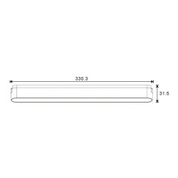 Foco LED Afar Serie 5mm 16W para carril magnético Negro 42V  CCT