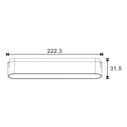 Foco LED Afar Serie 5mm 12W para carril magnético Negro 42V  CCT