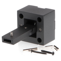 Soporte de pared para carril LED magnético 2 metros Serie 5mm  Negro