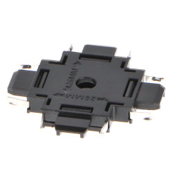 Unión en X Horizontal para Carril Magnético Serie 5mm  Blanco