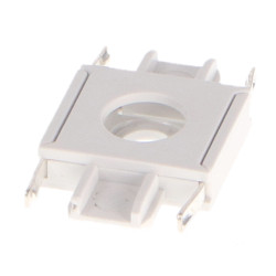 Unión Recta para Carril Magnético Serie 5mm  Blanco