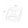 Unión Recta para Carril Magnético Serie 5mm  Blanco