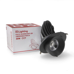 Foco Downlight LED orientable Black Track 30W  CCT