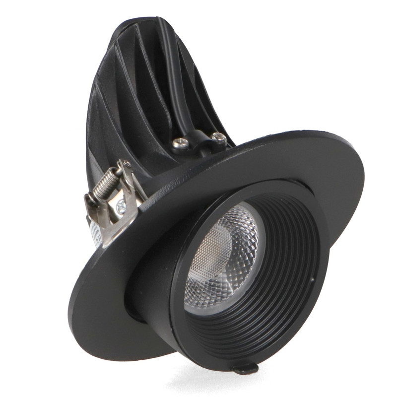 Foco Downlight LED orientable Track Negro 15W  CCT