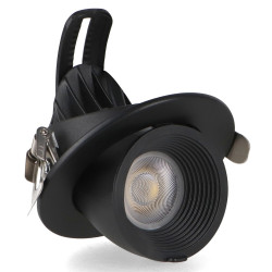Foco Downlight LED orientable Black Track 10W  CCT