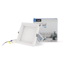Foco Downlight LED White Square 30W  CCT