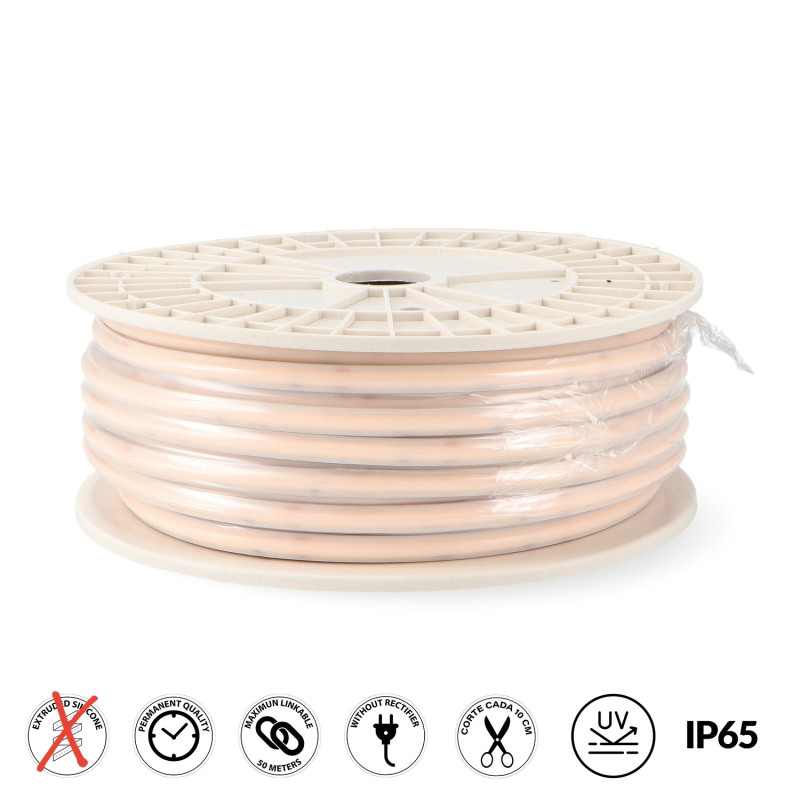 Tira de Led 220V Cob Point 10W/m IP65 - 50 Metros - DSC  6000K