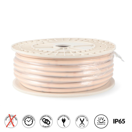 Tira de Led 220V Cob Point 10W/m IP65 - 50 Metros - DSC  2100K