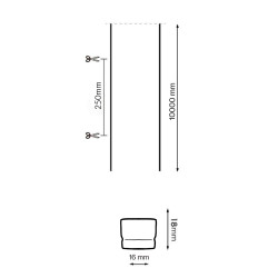 Bañador Neon Led 220V AC Flexible 12W/m IP65 - 10 metros  6000K