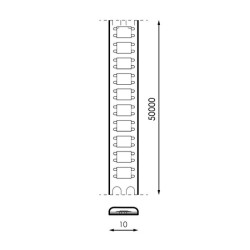 Tira LED 24V SMD SeriePro IP20 12W/m RA98 - 10 Metros  4000K