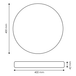 Plafon Led Neox 36W White  CCT
