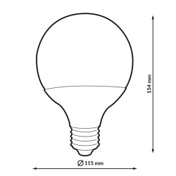Bombilla LED E27 G120 24W  2700K