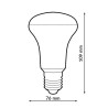 Bombilla LED E27 R80 12W  2700K