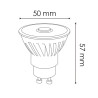Bombilla LED GU10 Cob Pro 8W 12º  2700K