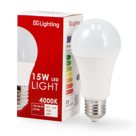 Bombilla LED E27 A70 15W  6000K