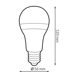 Bombilla LED E27 A70 15W  4000K