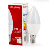 Bombilla LED C37 E14 6W  2700K