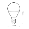 Bombilla LED E14 G45 7W  2700K