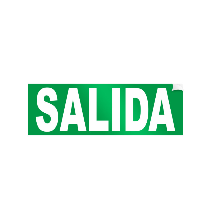 Pictograma autoadhesivo de Salida de Emergencia LM1086/1087