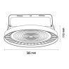 Campana UFO LED Inspire 200W 1-10V - DSC  5700K