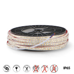 Tira de LED 220V SMD Ecofast 10W/m IP65 - 50 metros  Verde