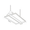 Campana Lineal Led Space 400W 1-10V No Flicker - DSC  4000K